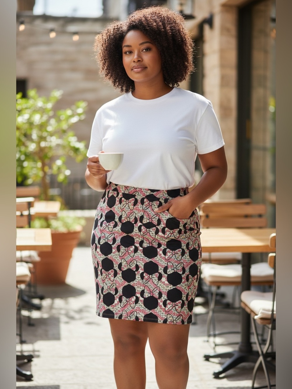 𝅺ADORABLE mini mouse print Lularoe skirt, size 2XL,
